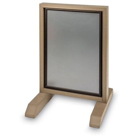 United Visual Products Sliding Door Indoor Enclosed Corkboard, 6 UV9026ACSH-WHITE-BLACK
